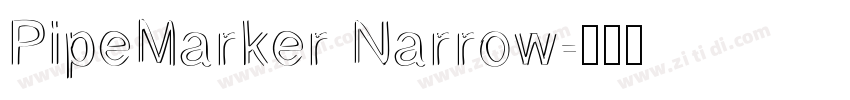PipeMarker Narrow字体转换